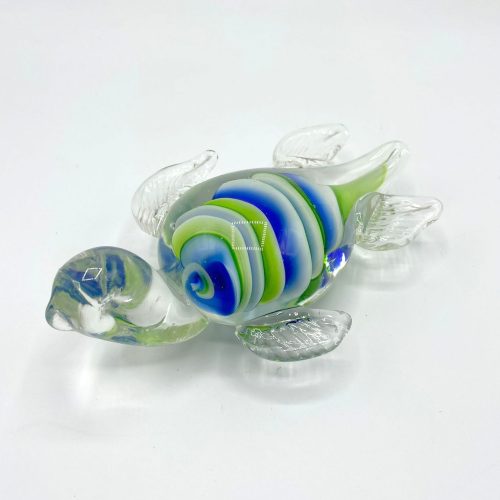 PISAPAPELES VINTAGE CON FORMA DE TORTUGA DE VIDRIO SOPLADO