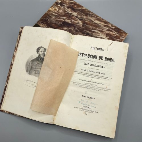HISTORIA DE LA REVOLUCIÓN DE ROMA. ALONSO BBAEYDIER. 2 TOMOS. ILUSTRADA. BARCELONA. 1856