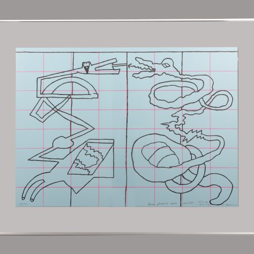 OBRA GRÁFICA DE LUIS GORDILLO FIRMADA. 1973. NUMERADA 17/50. CON MARCO