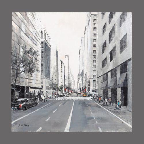 PINTURA DE JOSÉ LUIS MARTÍN DE VIDALES. MANHATTAN I. FIRMADA