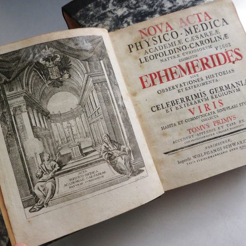 NOVA ACTA PHYSICO-MEDICA ACADEMIAE. REVISTA DE BOTANICA ALEMANA. II TOMOS. 1757